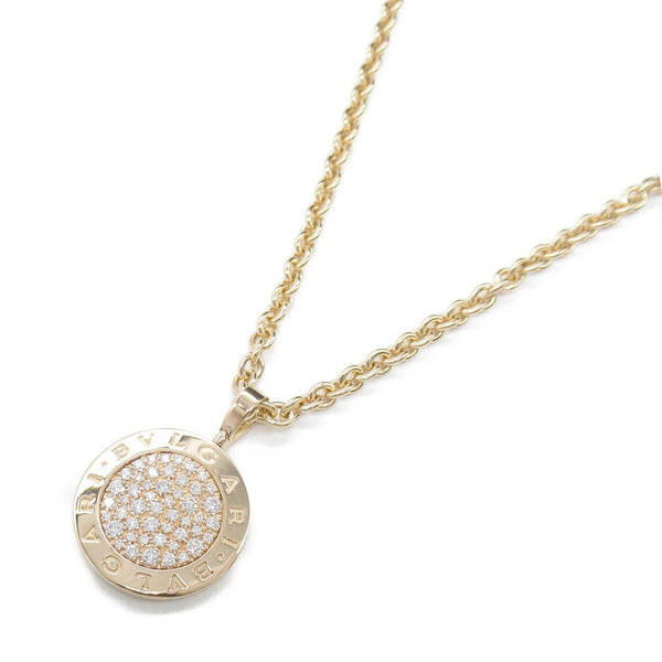 BVLGARI Bvlgari Pave Diamond Necklace pendant 18KPG Pink Rose Gold
