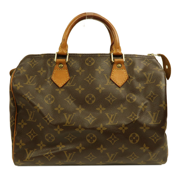 LOUIS VUITTON LV GHW Speedy 30 Handbag Boston Bag M41526 Monogram Brown v4