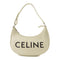 CELINE SHW Ava Shoulder Bag Calfskin Leather White