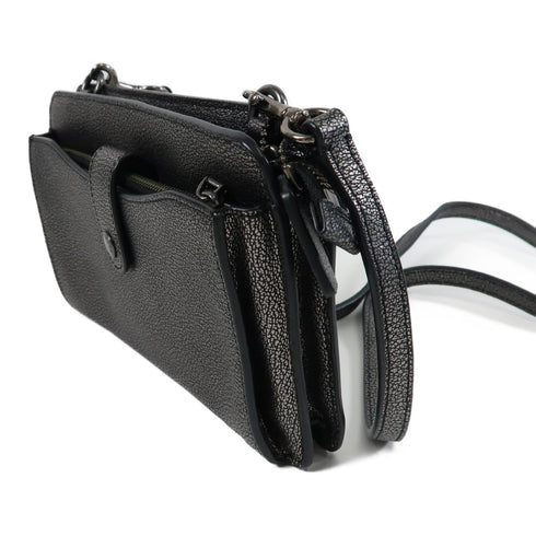 COACH Shoulder Bag Calfskin Leather