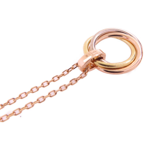 CARTIER Trinity Diamond Necklace RAY154 18K Rose Gold 18K Yellow Gold 18K WG