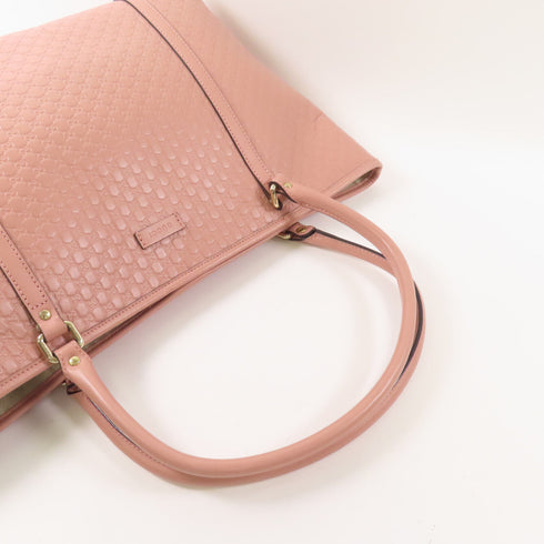 GUCCI GG GHW Micro Guccissima Tote Bag 449647 Leather