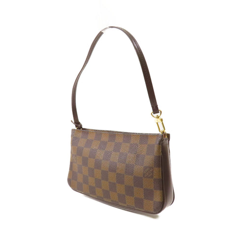 LOUIS VUITTON LV GHW Pochette Accessoires Handbag Pouch Bag N41206 Damier Brown