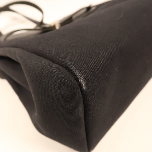 HERMES PHW Herbag Backpack Canvas/Leather 89 Noir