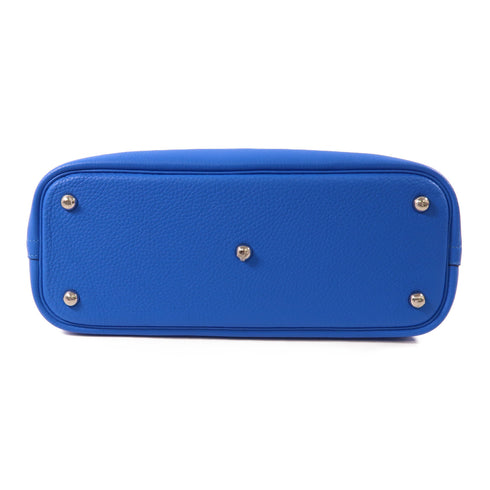 HERMES PHW Bolide 31 2 Way Bag Taurillon Clemence Leather T7 Bleu Hydra