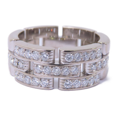CARTIER Diamond Ring 18K White Gold US#6.5