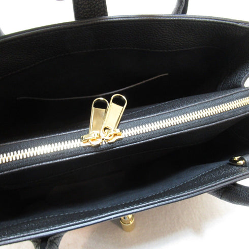 GUCCI GG GHW Jackie 1961 2 Way Shoulder Tote Bag 727810 Calfskin Leather Black