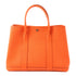 HERMES PHW Garden Party PM Tote Bag Shoulder Handbag Negonda Leather Orange