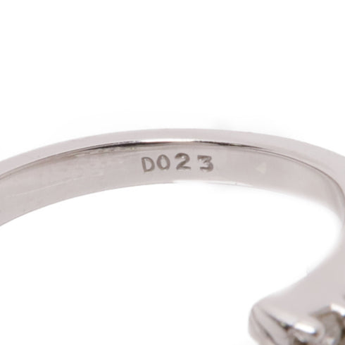 JEWELRY Diamond Ring 18K White Gold US#3.5