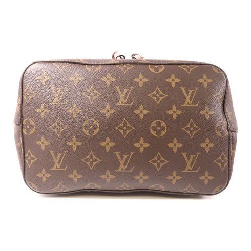 LOUIS VUITTON LV GHW Neo Noe Shoulder Bag M44022 Monogram Brown Pink