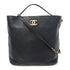 CHANEL Quilted CC GHW Chain Shoulder Bucket Bag Calfskin Leather Black