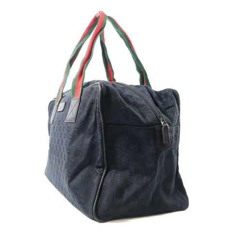 GUCCI GG SHW Hand Bag Shoulder Bag 153240 Canvas Black