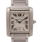 CARTIER Tank Francaise 2302 Automatic Watch Stainless Steel White v1