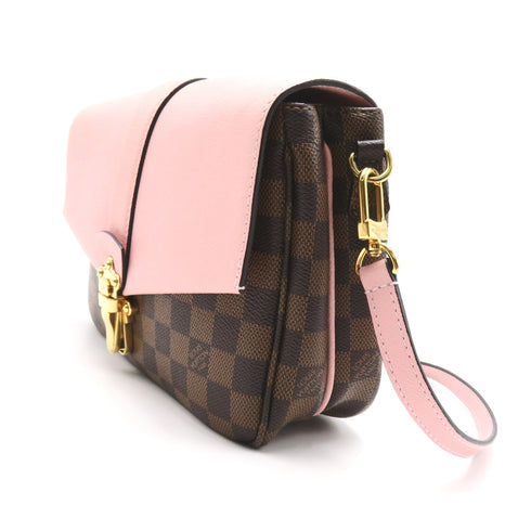 LOUIS VUITTON LV GHW Clapton Shoulder Crossbody Bag N44244 Damier Brown Pink