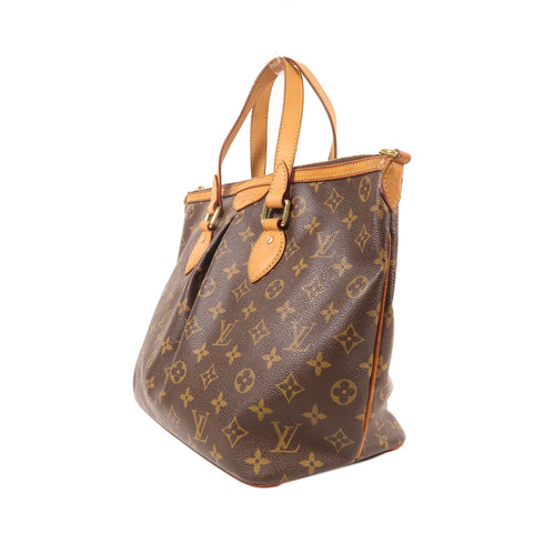 LOUIS VUITTON LV GHW Palermo PM 2 Way Shoulder Bag M40145 Monogram Brown v3
