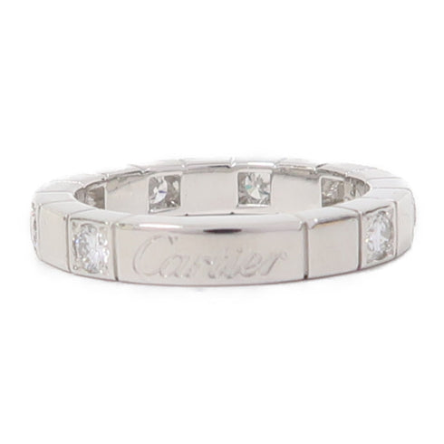 CARTIER Laniere Ring 18K White Gold Cartier#48 US#4.5