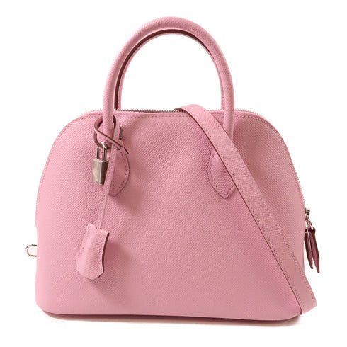 HERMES PHW Bolide 1923 2 Way Bag Epsom Leather x9 Mauve Sylvestre