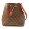 LOUIS VUITTON GHW Neo Noe Bucket Bag Shoulder Handbag M44021 Monogram Coquelicot v1