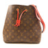 LOUIS VUITTON GHW Neo Noe Bucket Bag Shoulder Handbag M44021 Monogram Coquelicot v1