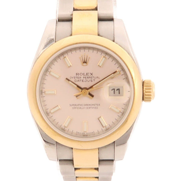 ROLEX Datejust Automatic Watch 179161 Stainless Steel/18K Rose Gold Pink