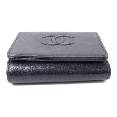 CHANEL CC GHW Wallet Leather Black