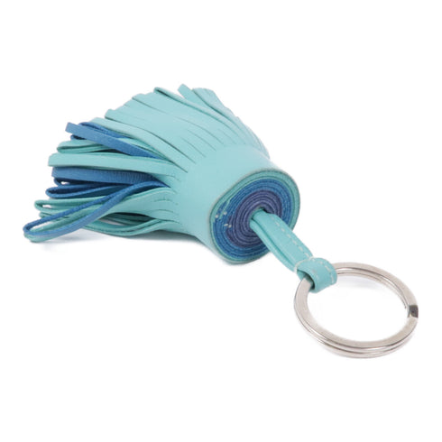 HERMES PHW Carmen Charm Swift Leather Blue/Cyan