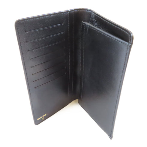 CHANEL CC GHW Long Wallet Lambskin Leather Gold