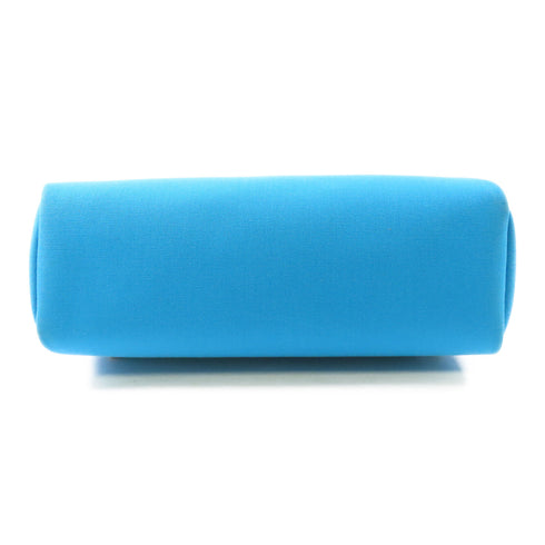 HERMES GHW Herbag PM 2way Shoulder Bag UMN007KD Canvas Calfskin Leather Blue