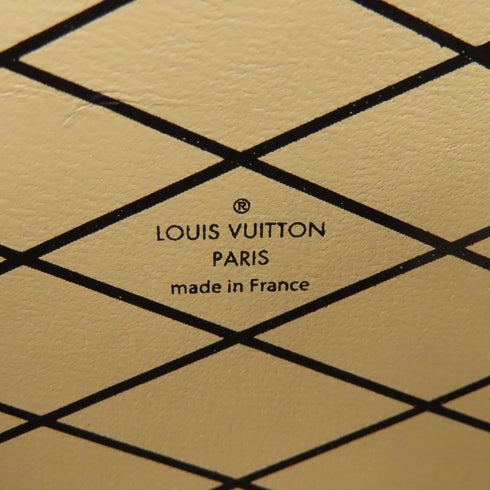 LOUIS VUITTON LV GHW Petite Malle Shoulder Bag M54651 Epi Leather Black/Red