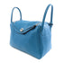 HERMES PHW Lindy 30 2way Shoulder Bag Taurillon Clemence Leather Turquoise Blue