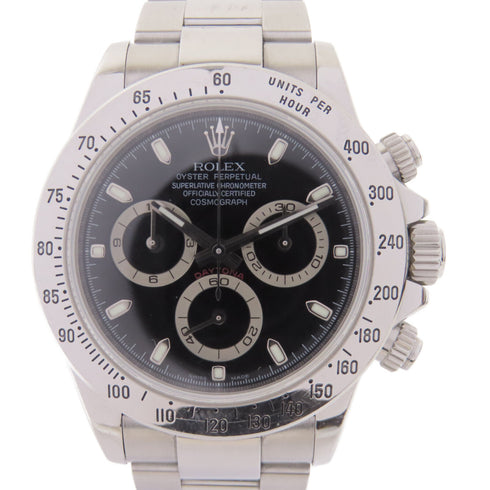 ROLEX Daytona Automatic Watch 116520/09y Stainless Steel Black