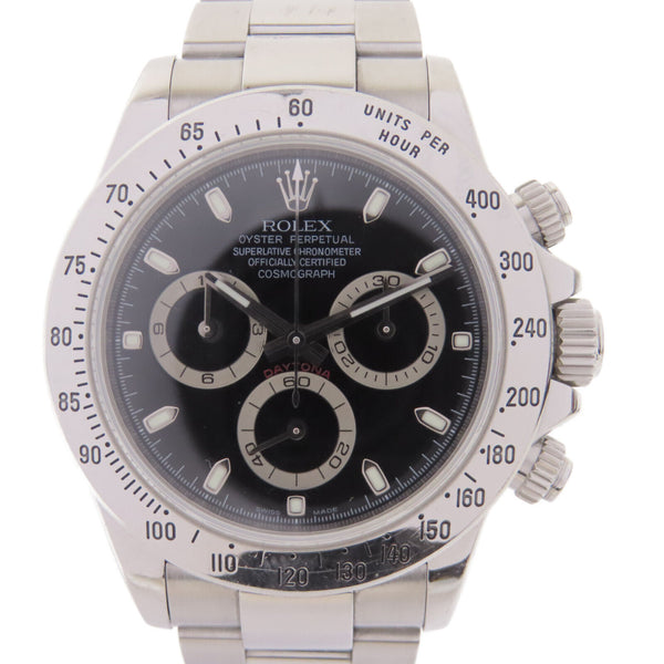 ROLEX Daytona Automatic Watch 116520/09y Stainless Steel Black