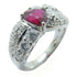 FINE JEWELRY 1.13ct Ruby 0.79ct Diamond Ring PT900 Platinum US#6