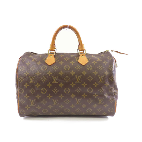 LOUIS VUITTON LV GHW Speedy 35 Handbag Boston Bag M41524 Monogram Brown