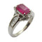 FINE JEWELRY 1.11ct Ruby 0.47ct Diamond Ring US#6.25 PT900 Platinum