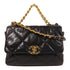 CHANEL CC Chanel 19 2 Way Chain Shoulder Bag AS1161 Calfskin Leather Black
