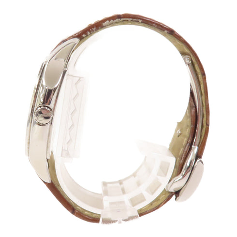 Chopard Two O Ten Quartz Watch 8464 Leather/Stainless Steel Brown