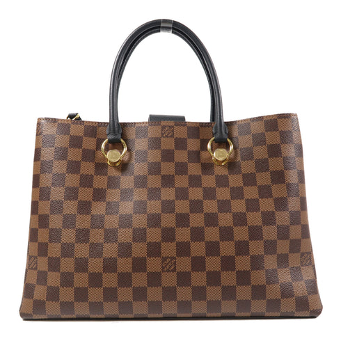 LOUIS VUITTON LV GHW Riverside 2 Way Bag N40050 Damier Ebene Brown/Black