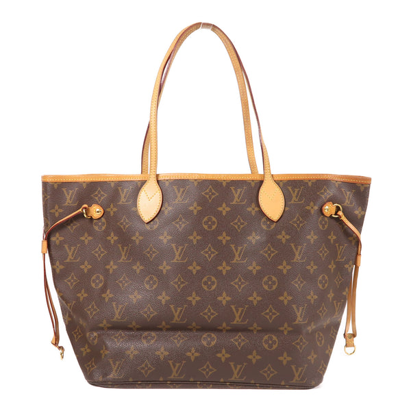 LOUIS VUITTON LV GHW Neverfull MM Shoulder Tote Bag M40156 Monogram Brown v1