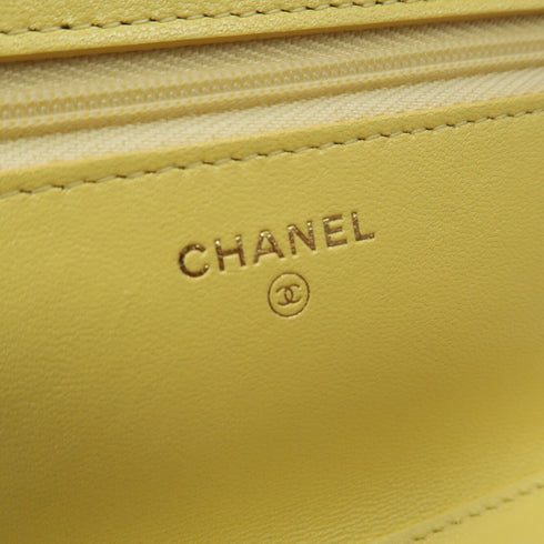 CHANEL Quilted CC GHW SHW Chain Shoulder Bag Lambskin Leather Pink