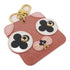 LOUIS VUITTON LV GHW Key Ring M68217 Metal/Leather Brown/Pink/White/Black