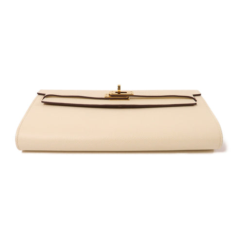 HERMES GHW Kelly To Go Crossbody Shoulder Bag Epsom Leather Nata