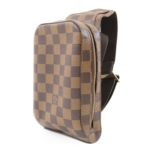LOUIS VUITTON LV GHW Geronimos Waist Bag N51994 Damier Ebene Brown v1