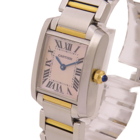 CARTIER Tank Francaise 2384 Watch Pink Stainless steel 2384
