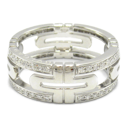 BVLGARI Parentesi Diamond Ring 18K White Gold BVLGARI#56 US#7.5