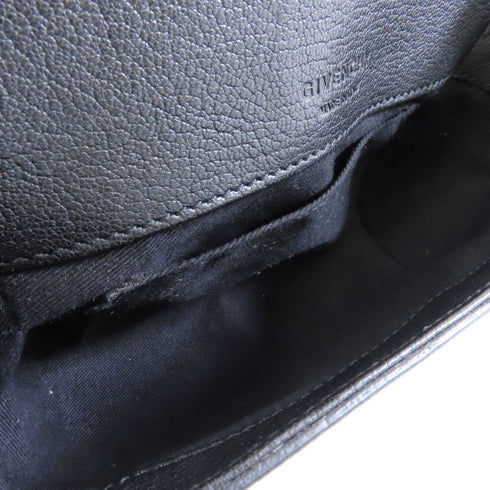 GIVENCHY SHW Obsedia Crossbody Shoulder Bag Goatskin Leather Black