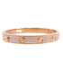 CARTIER GHW Love Bangle Full Diamond Bracelet Cartier#16 18K Rose Gold
