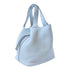 HERMES GHW Picotin MM Handbag Clemence Leather Blue Pale/Light Blue