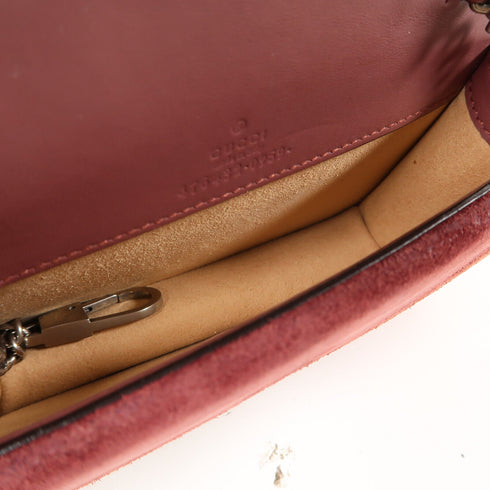 GUCCI GG SHW Dionysus Bloom Chain Shoulder Bag 476432 GG Supreme Brown/Red/Green