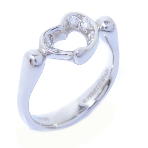 TIFFANY&CO Open Heart Ring PT950 Platinum US#4.25
